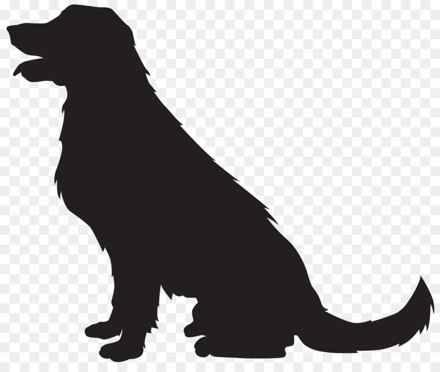 clipart puppy silhouette