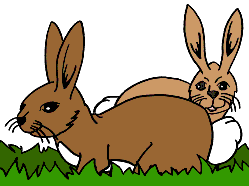 clipart rabbit 2 rabbit