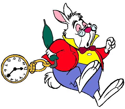 The white from disney. Clipart rabbit alice in wonderland