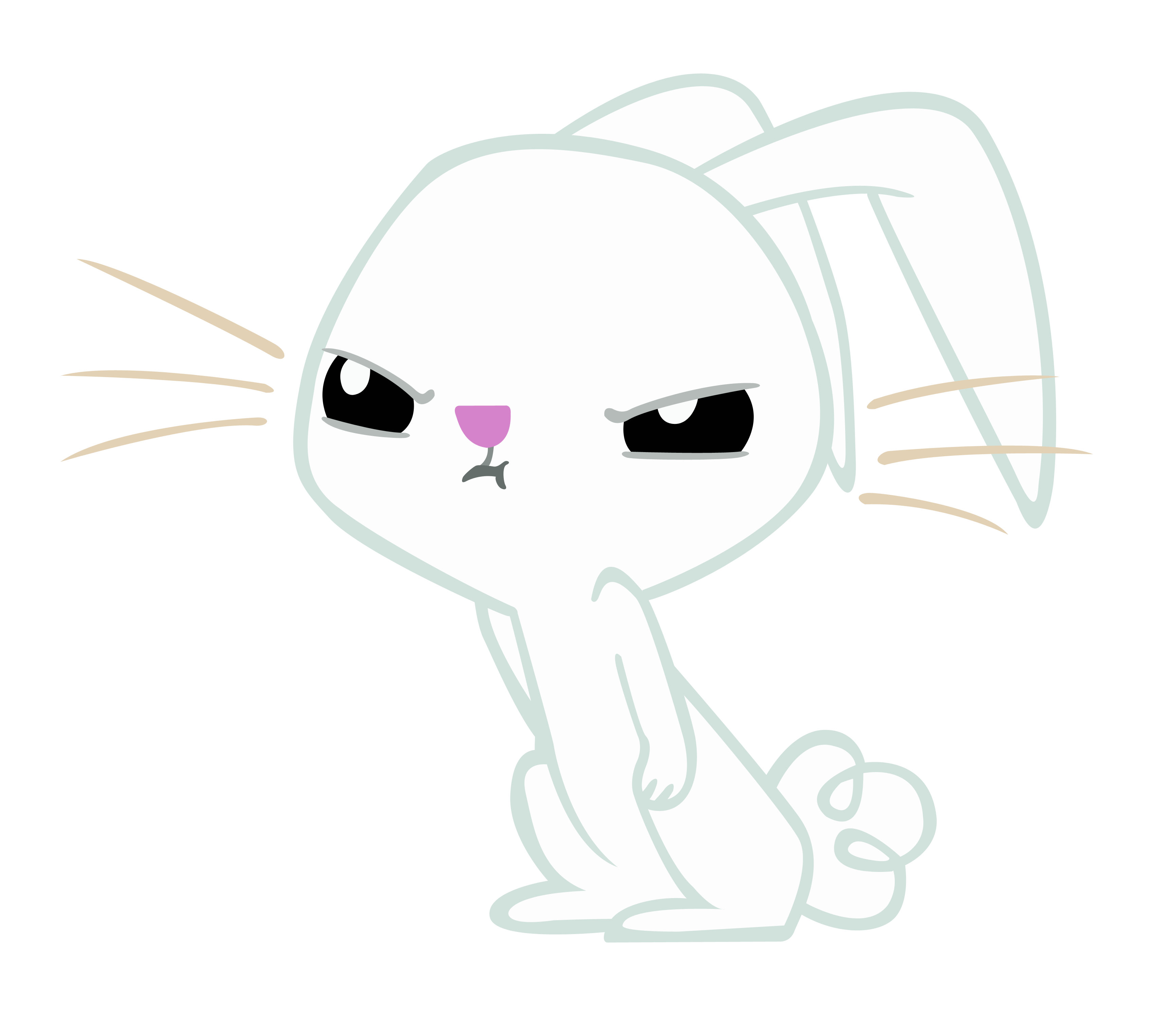 Angel by boneswolbach on. Clipart rabbit angry