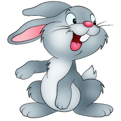 Cartoon bunny cliparts zone. Clipart rabbit animation