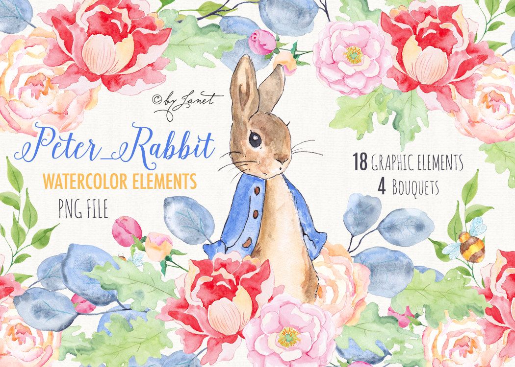 clipart rabbit garden