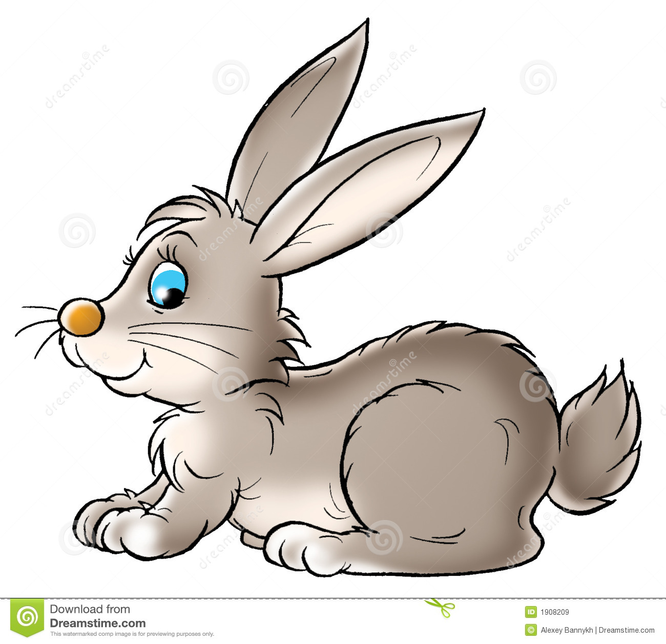 clipart rabbit profile