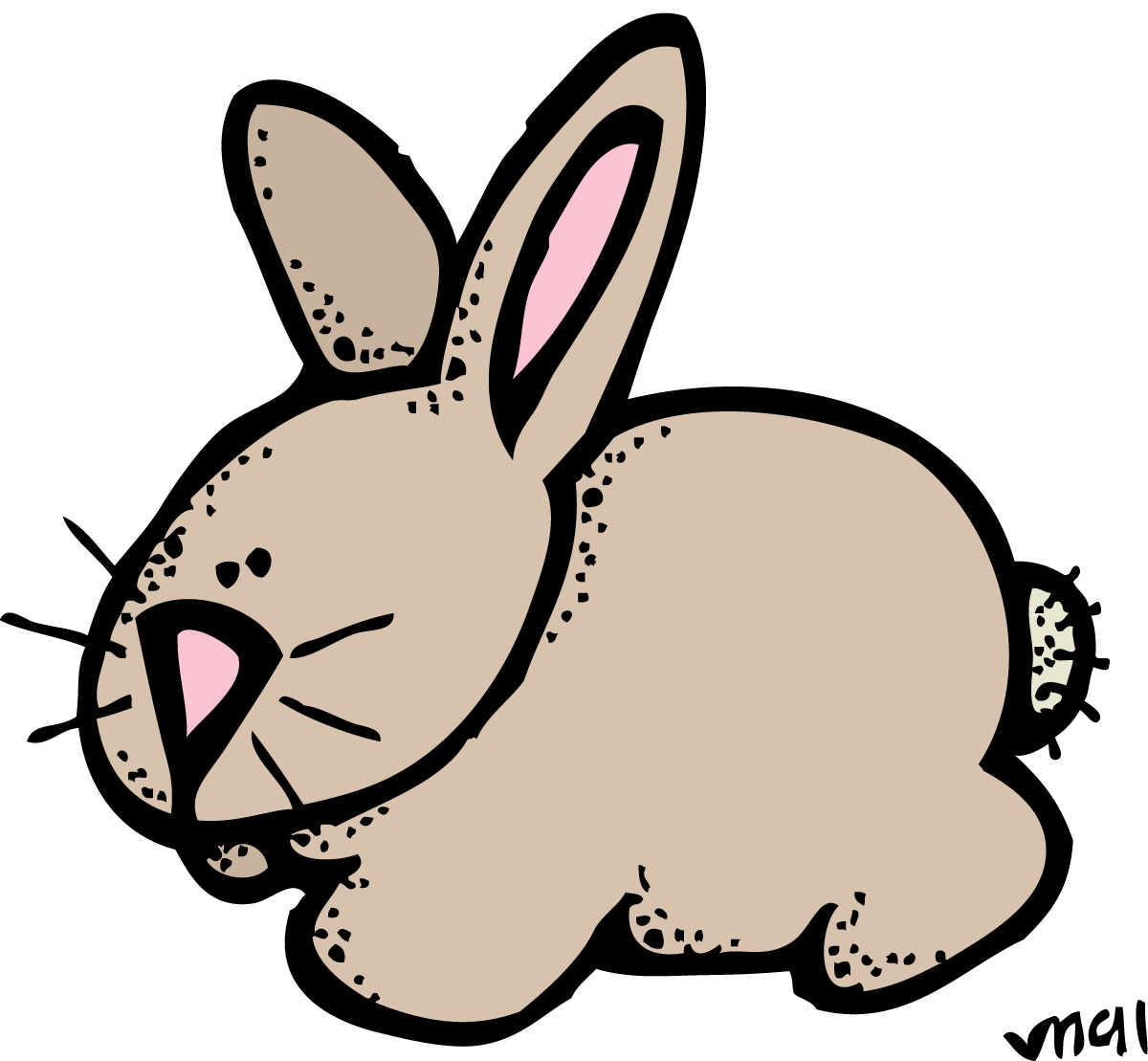 sad clipart rabbit
