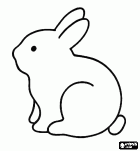 clipart rabbit side view