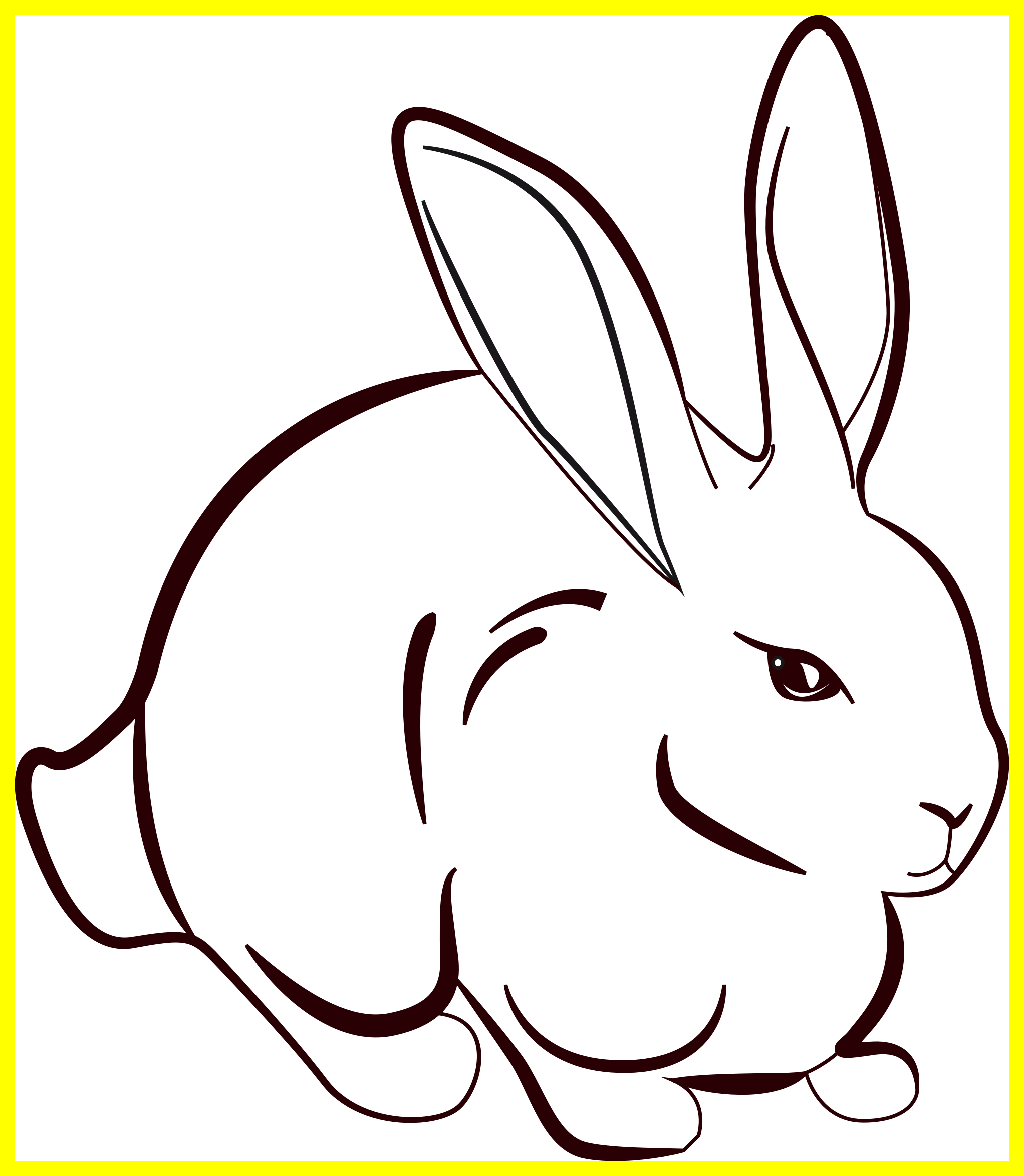 Clipart rabbit sketch