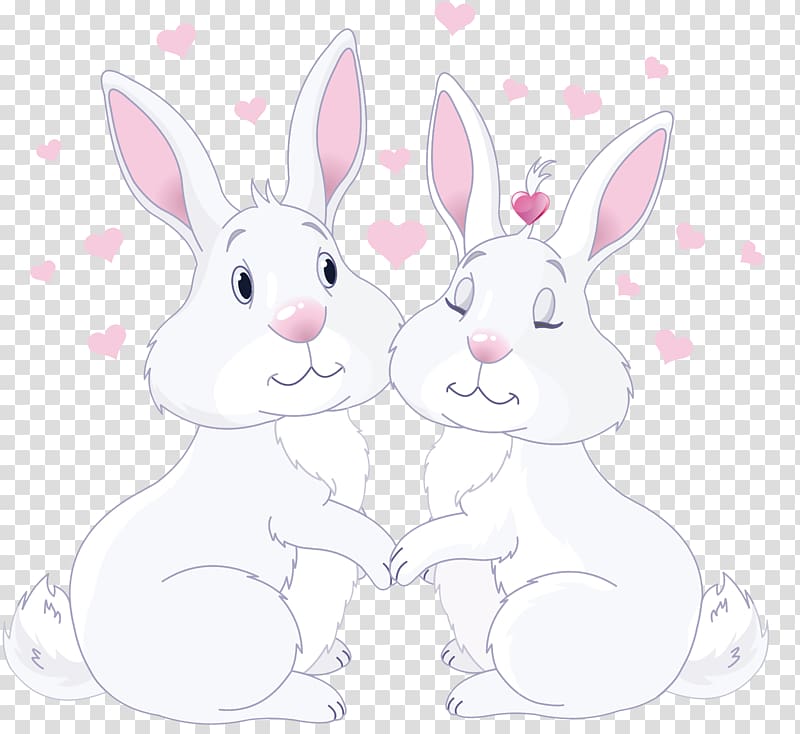 clipart rabbit two
