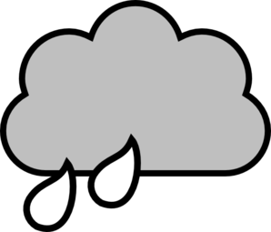 clipart rain cloudy with
