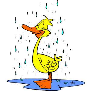 clipart rain duck