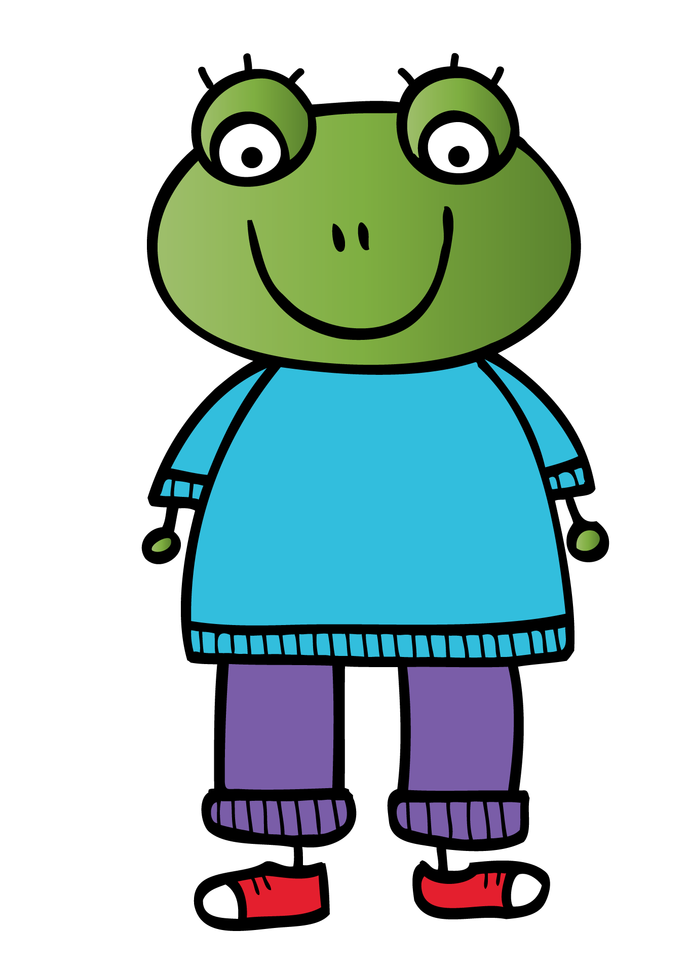 frog clipart family