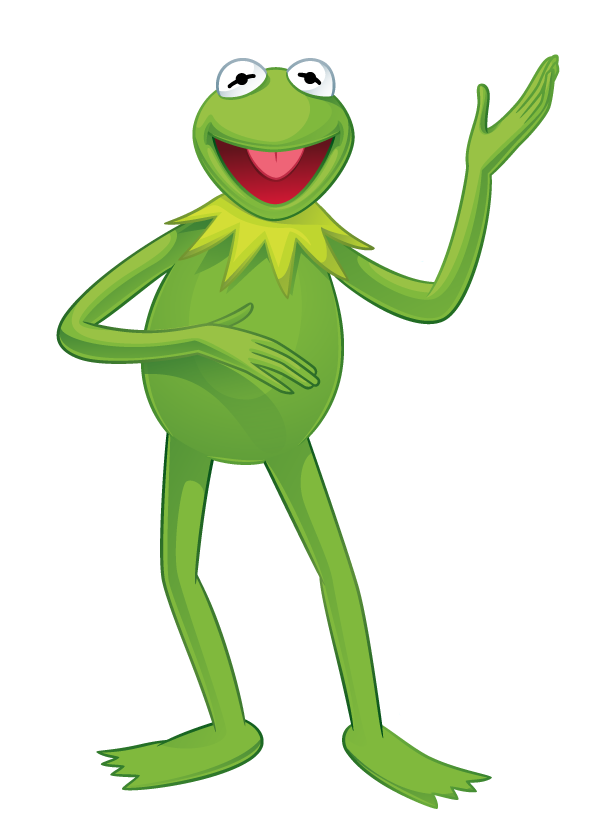 Kermit the silhouette at. Rainforest clipart frog