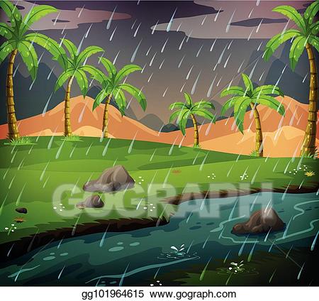 clipart rain rain scene