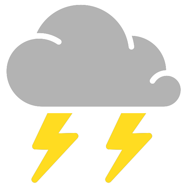 Florida clipart icon. Thunderstorm sunny pencil and