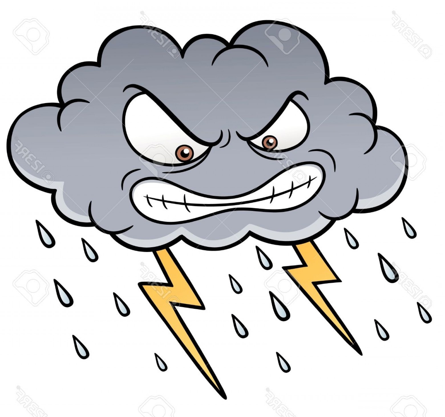 Thunderstorm cliparts free download. Windy clipart stormy day