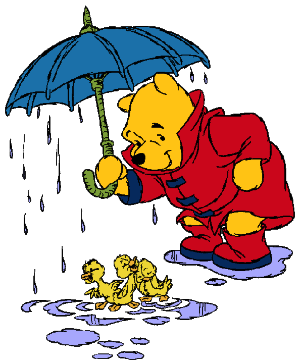 clipart rain winnie the pooh