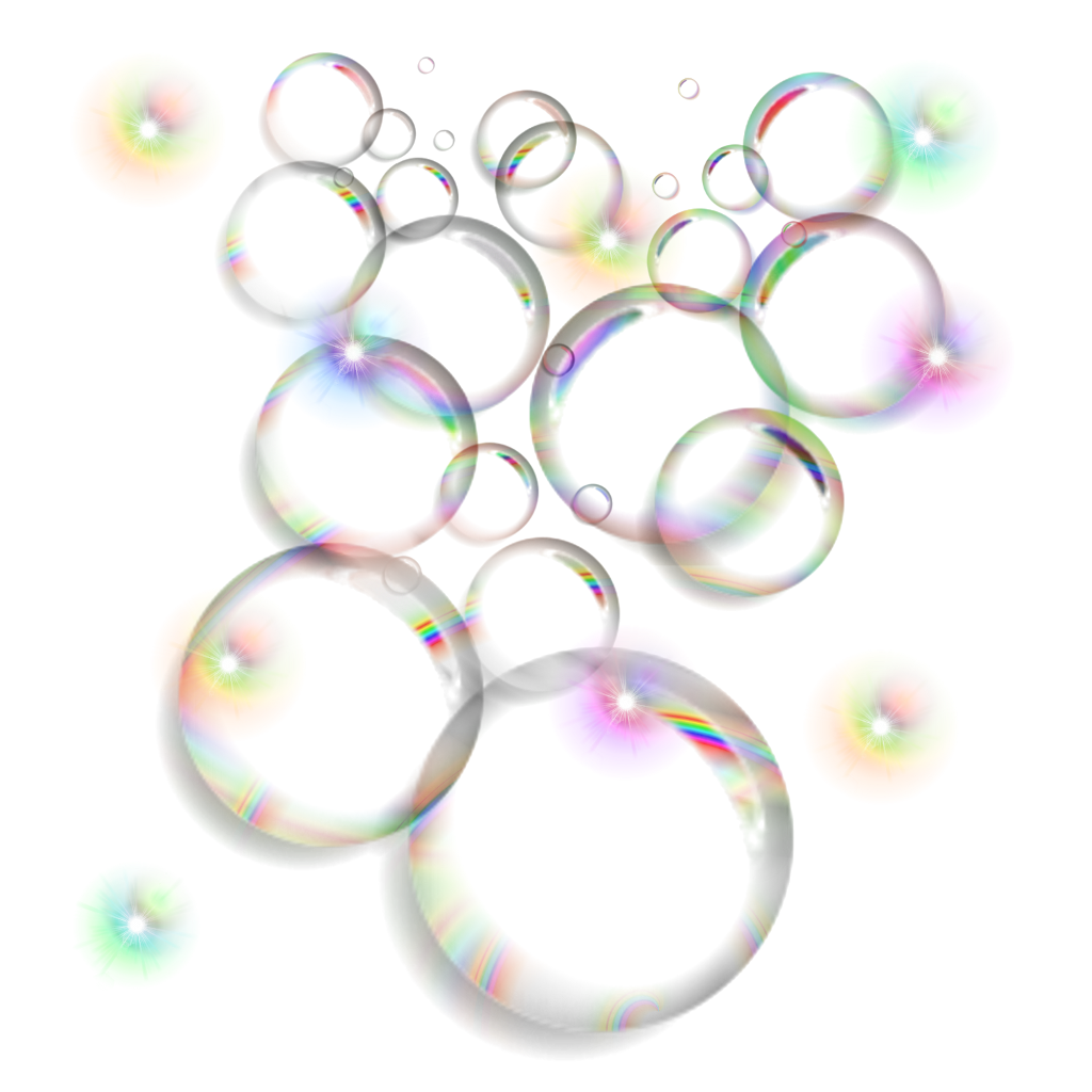 clipart rainbow bubble