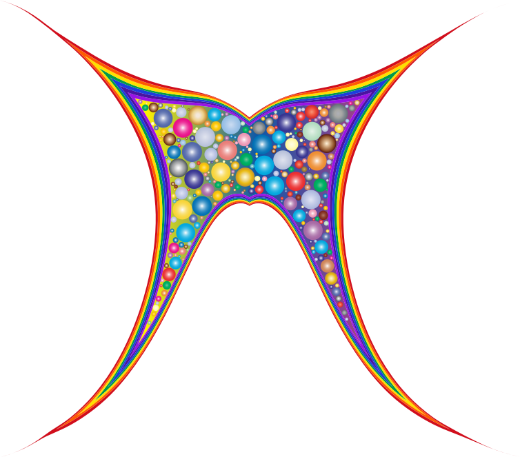 Clipart rainbow butterfly. Abstract medium image png