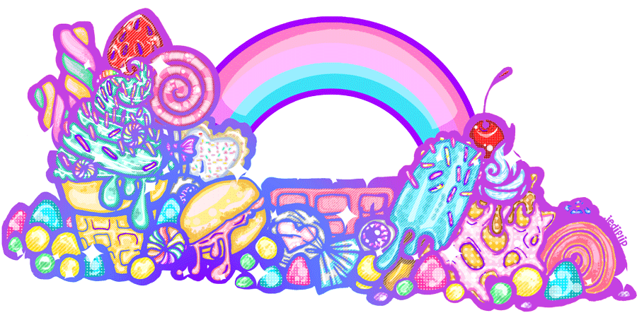 clipart rainbow candy