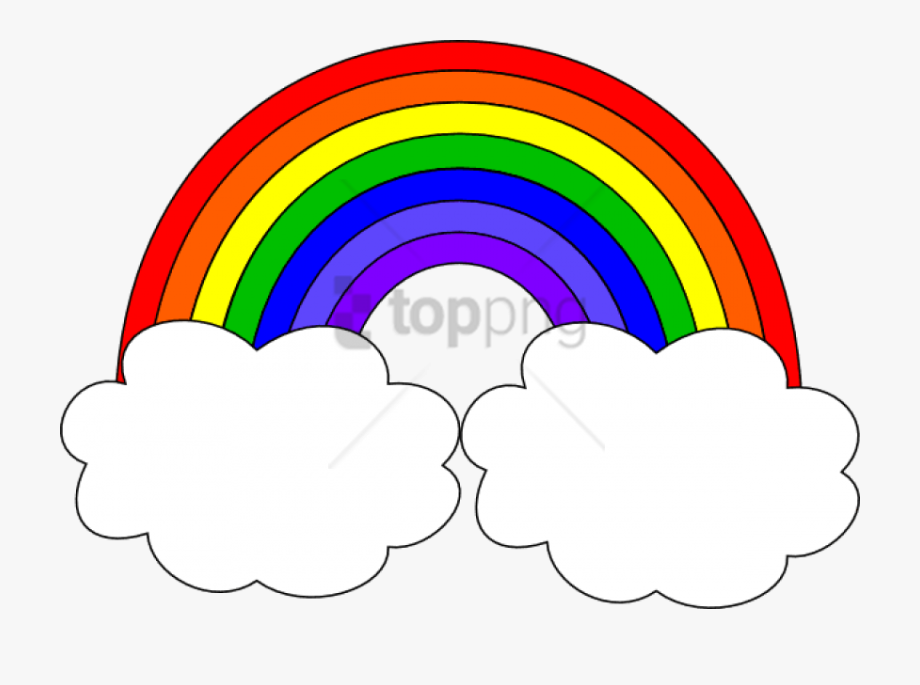 clipart rainbow cartoon