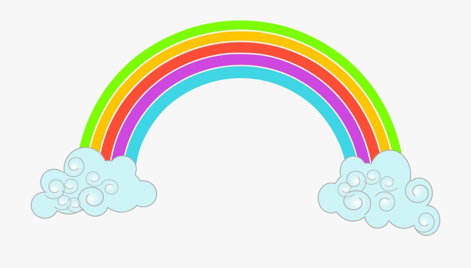 clipart rainbow cartoon