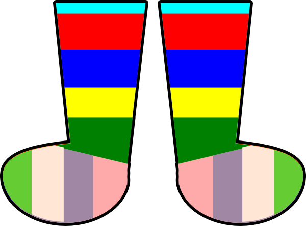 clipart socks wacky