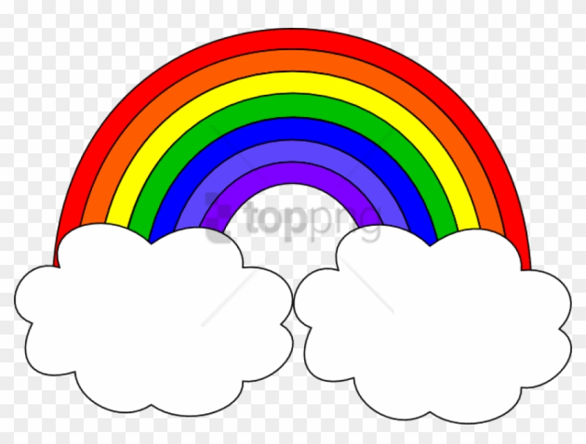 clipart rainbow cloud