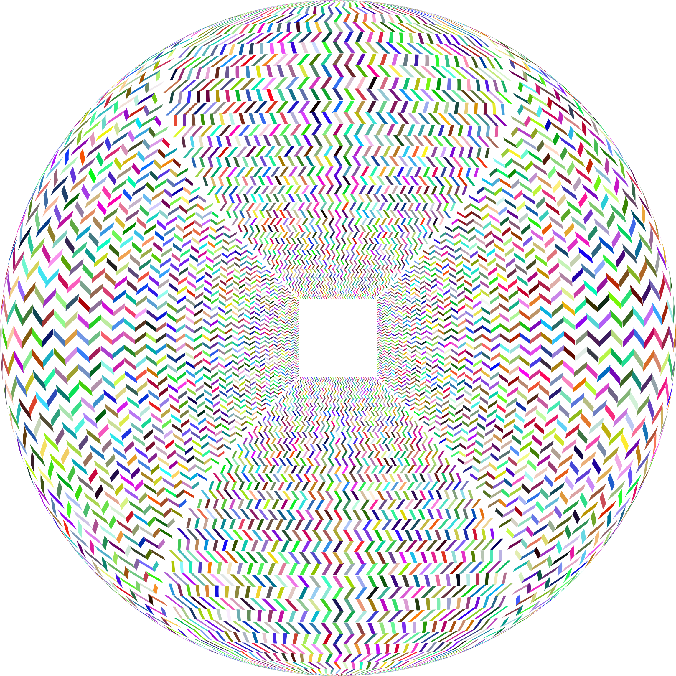 Clipart rainbow coat. Prismatic optical illusion orb