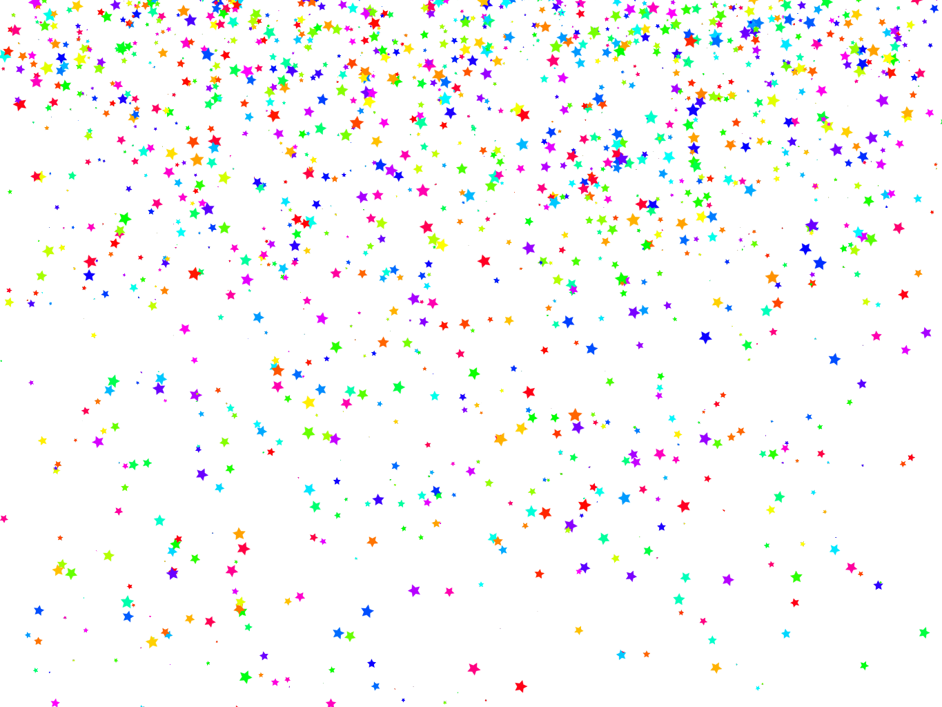 clipart rainbow confetti