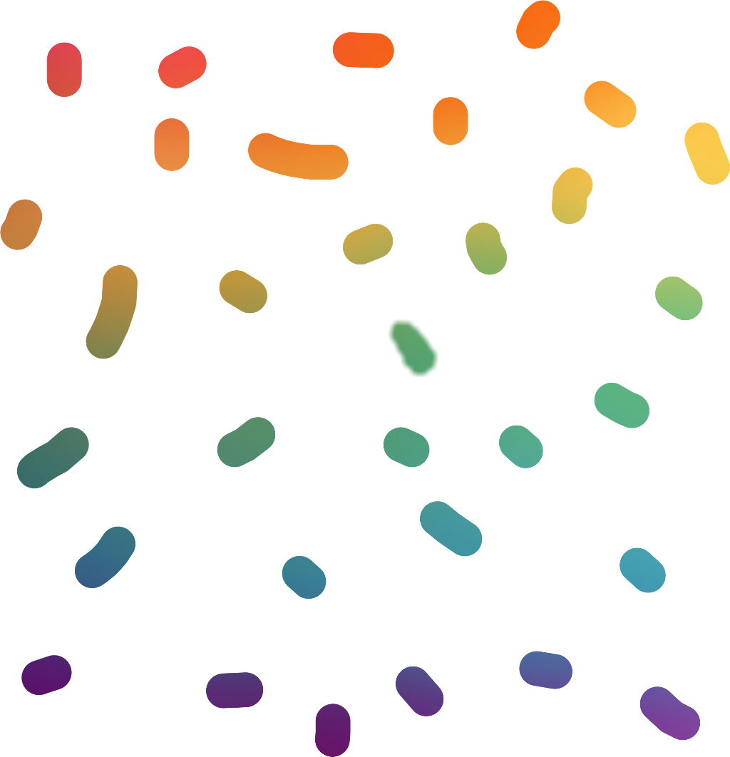clipart rainbow confetti
