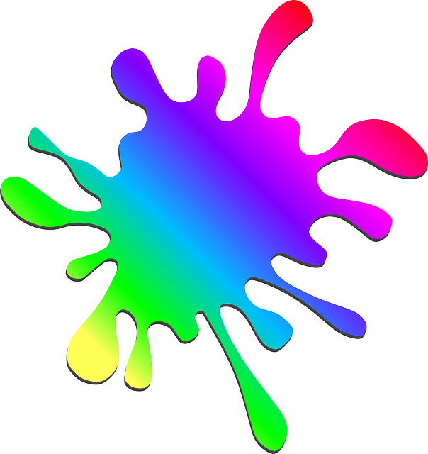 Paintball clipart paint blob. Rainbow clip art splatter