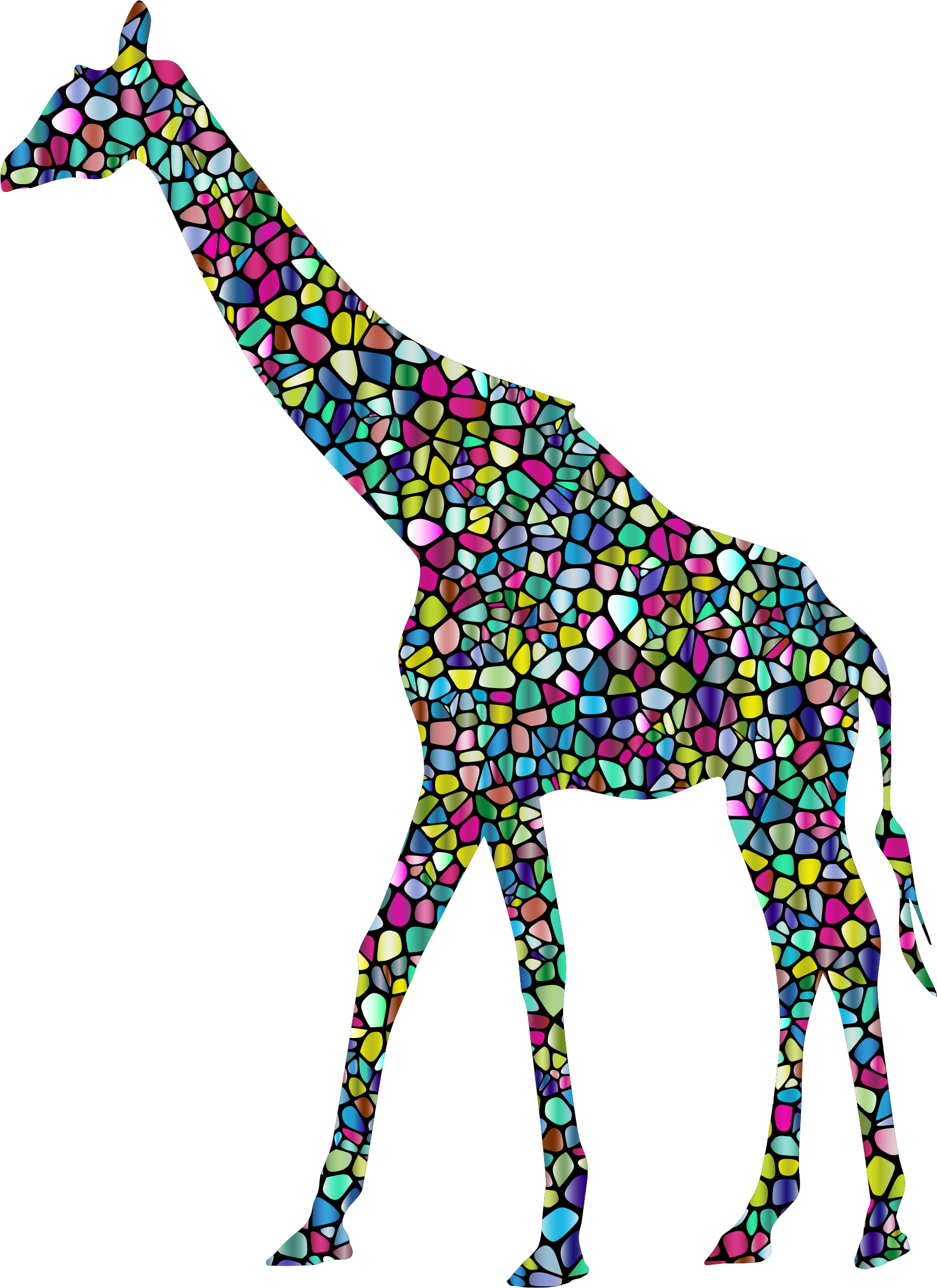 giraffe clipart abstract