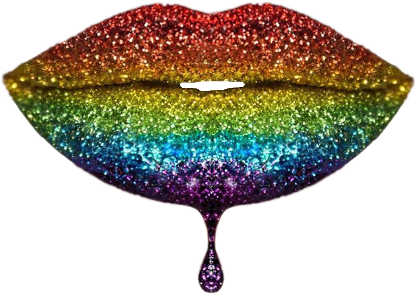 Rainbowglitter lips drip wow. Glitter clipart rainbow