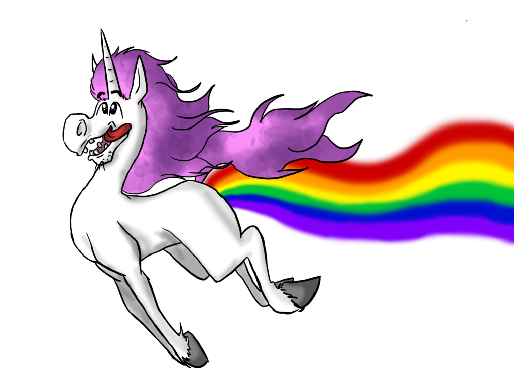 clipart rainbow horse
