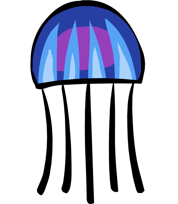Jellyfish blue jellyfish