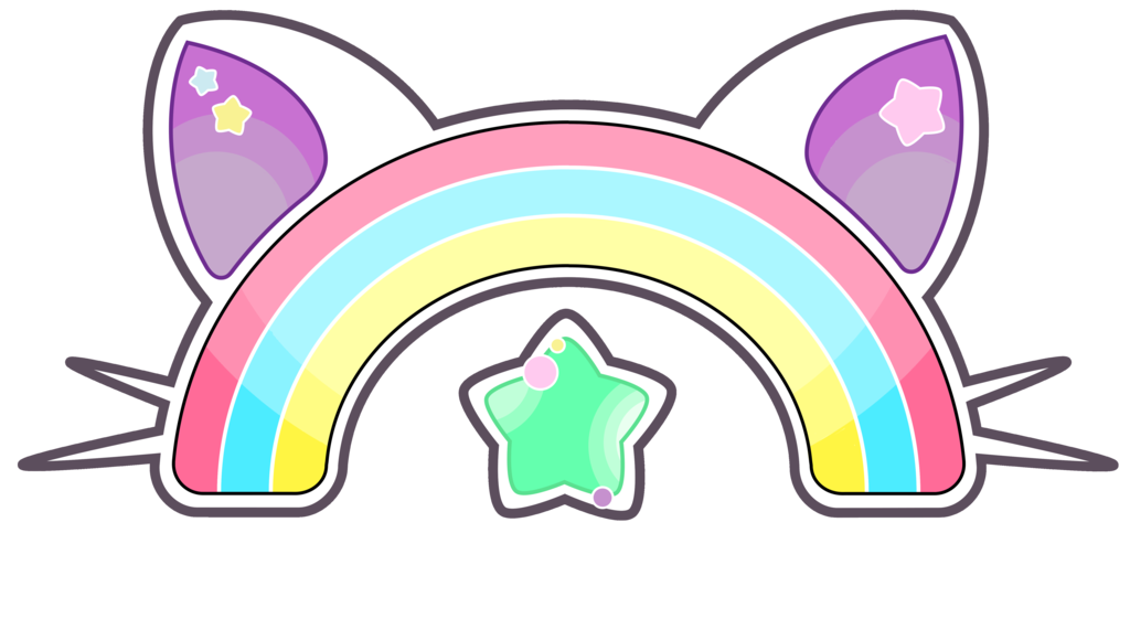 clipart rainbow kawaii