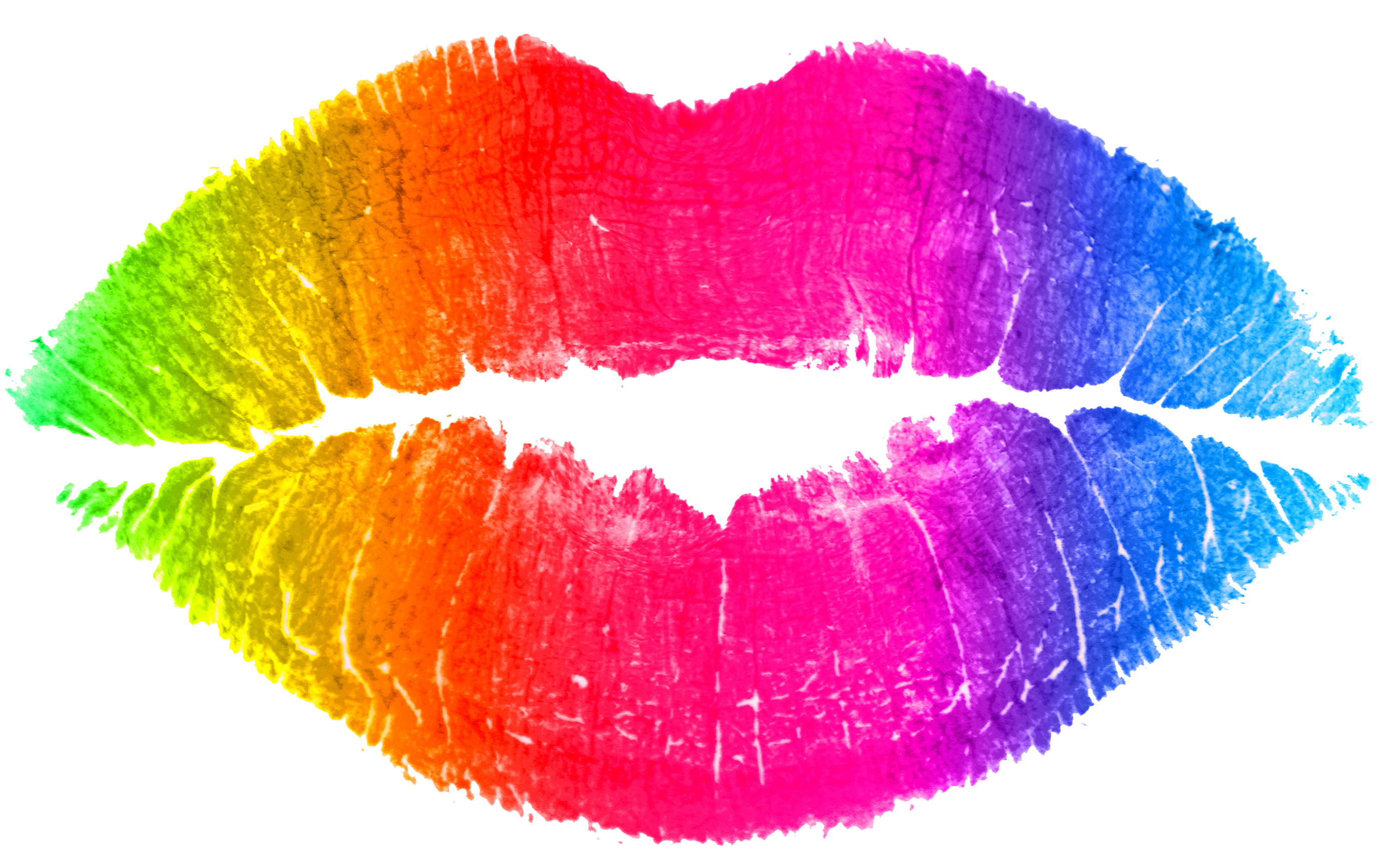 clipart rainbow lipstick