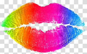 lipstick clipart rainbow