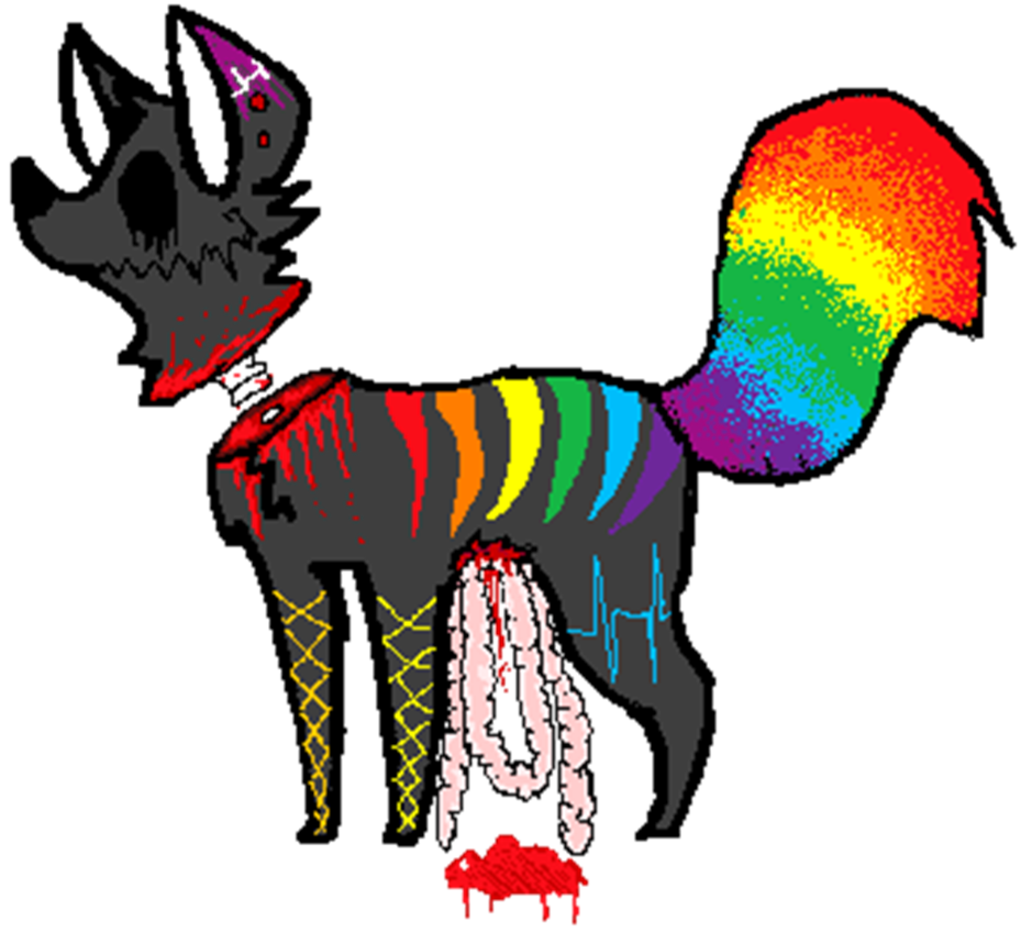 llama clipart rainbow
