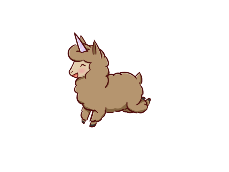 llama clipart chibi
