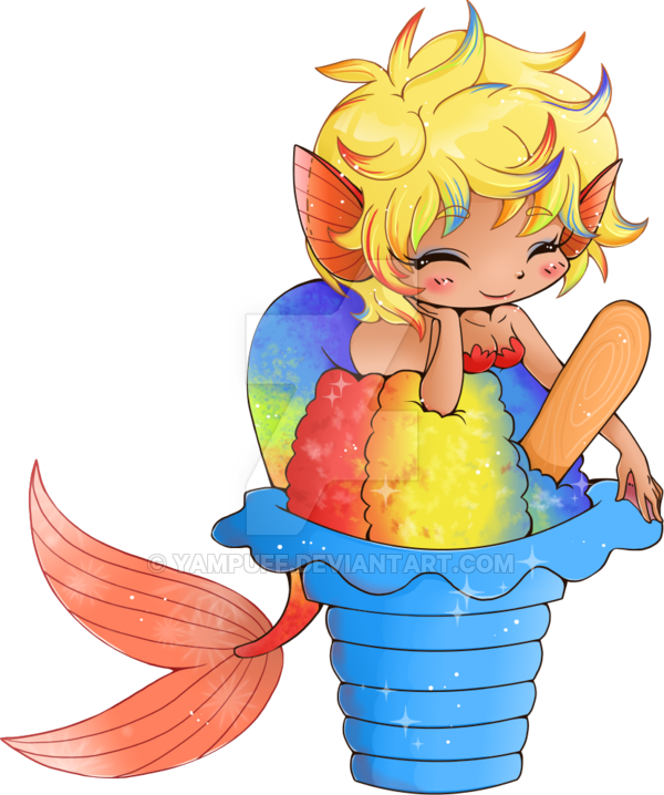 clipart rainbow mermaid