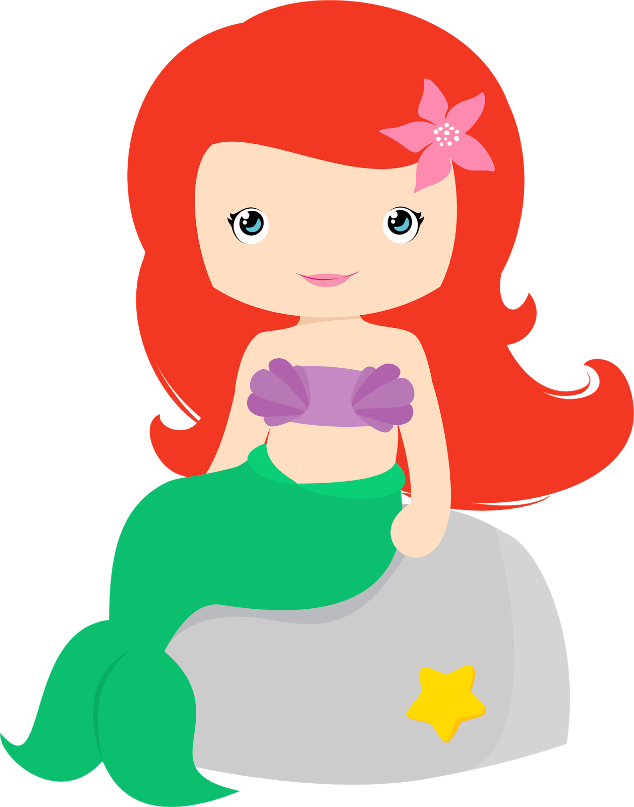 Mermaid baby clip art. Rapunzel clipart little