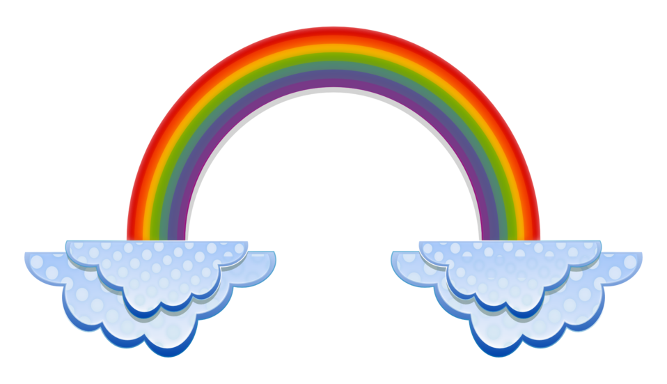 Public domain clip art. Waves clipart rainbow