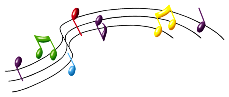 Color clipart music. Notes png by doloresminette