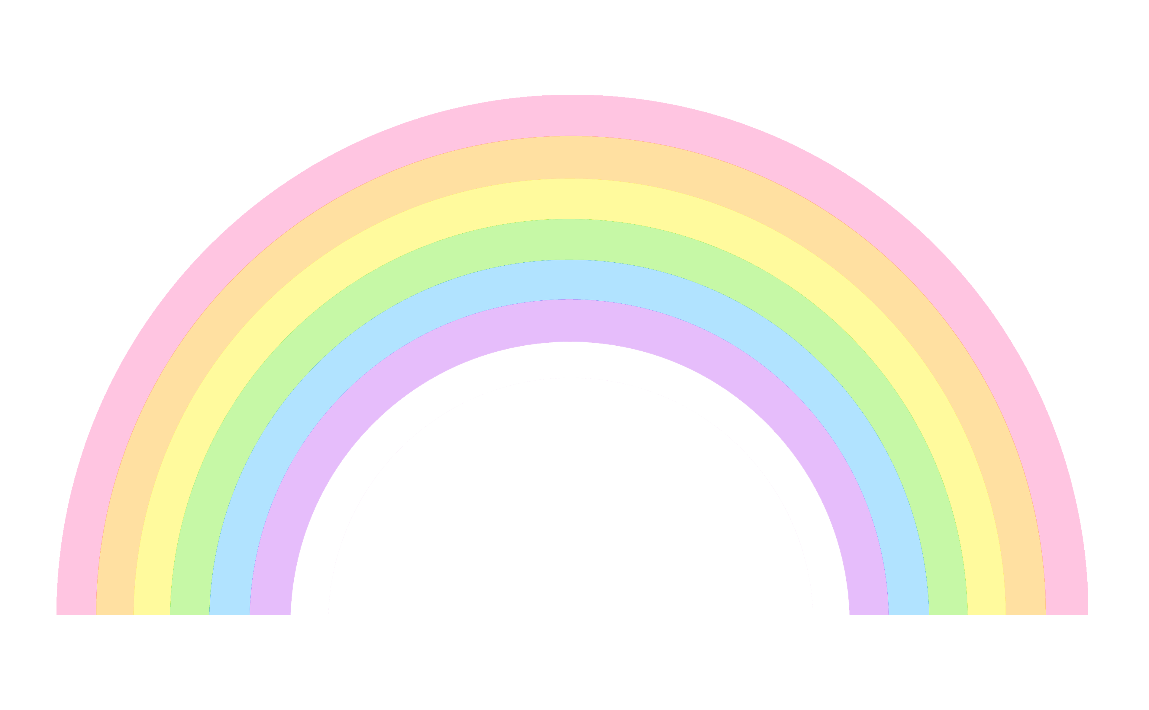 clipart rainbow pastel