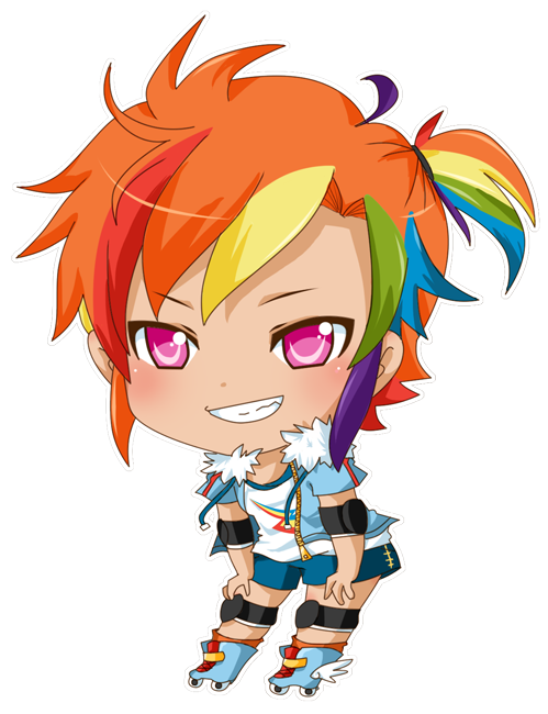  artist pocketcucco chibi. Clipart rainbow roller skate