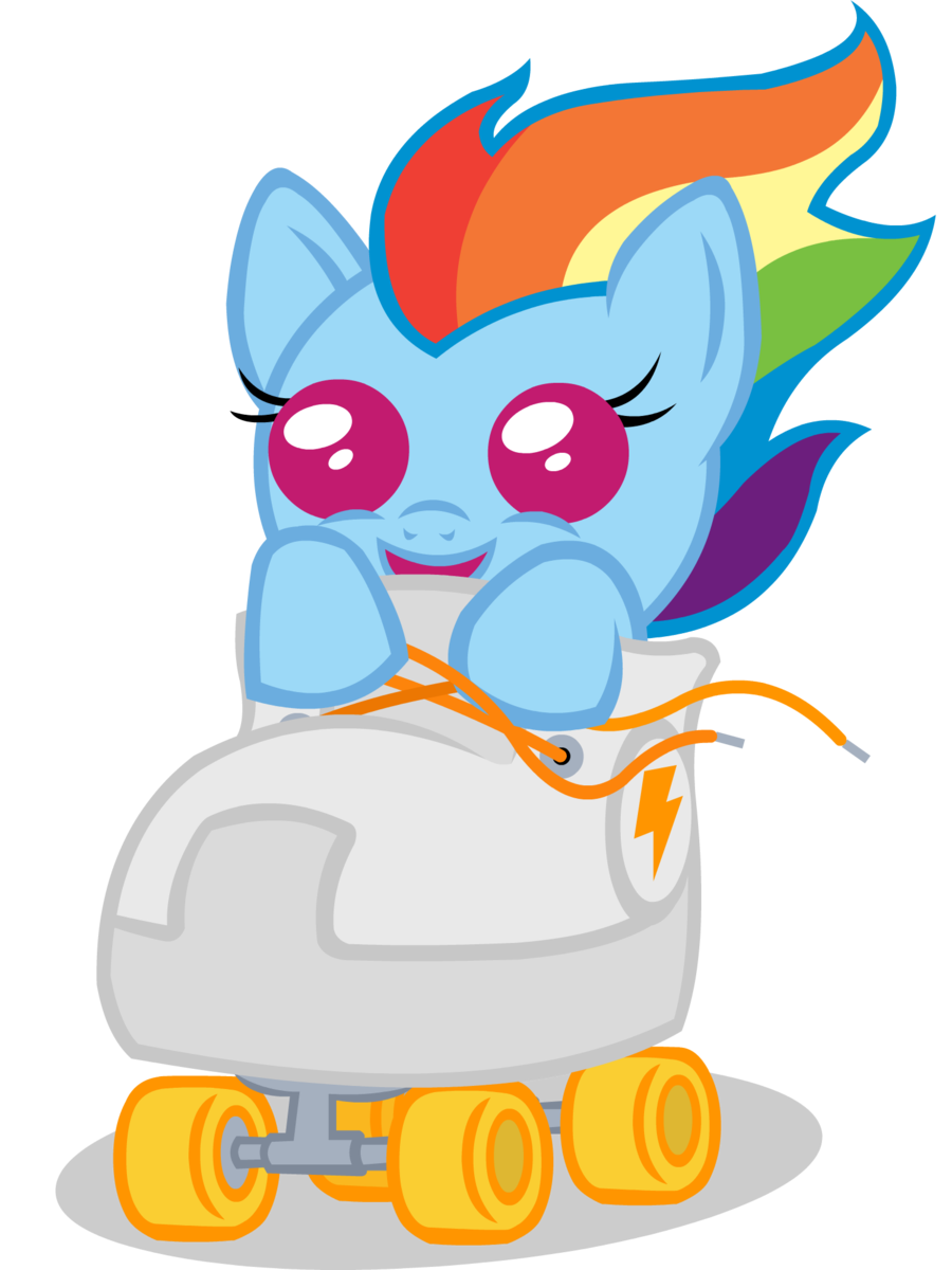 Dash roll my little. Clipart rainbow roller skate
