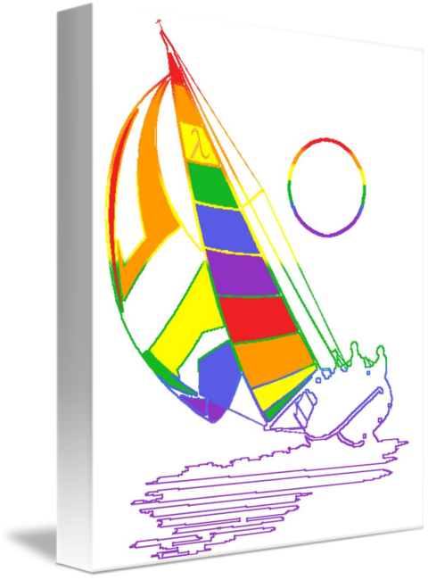 Clipart rainbow sailboat. Sail boat by steve