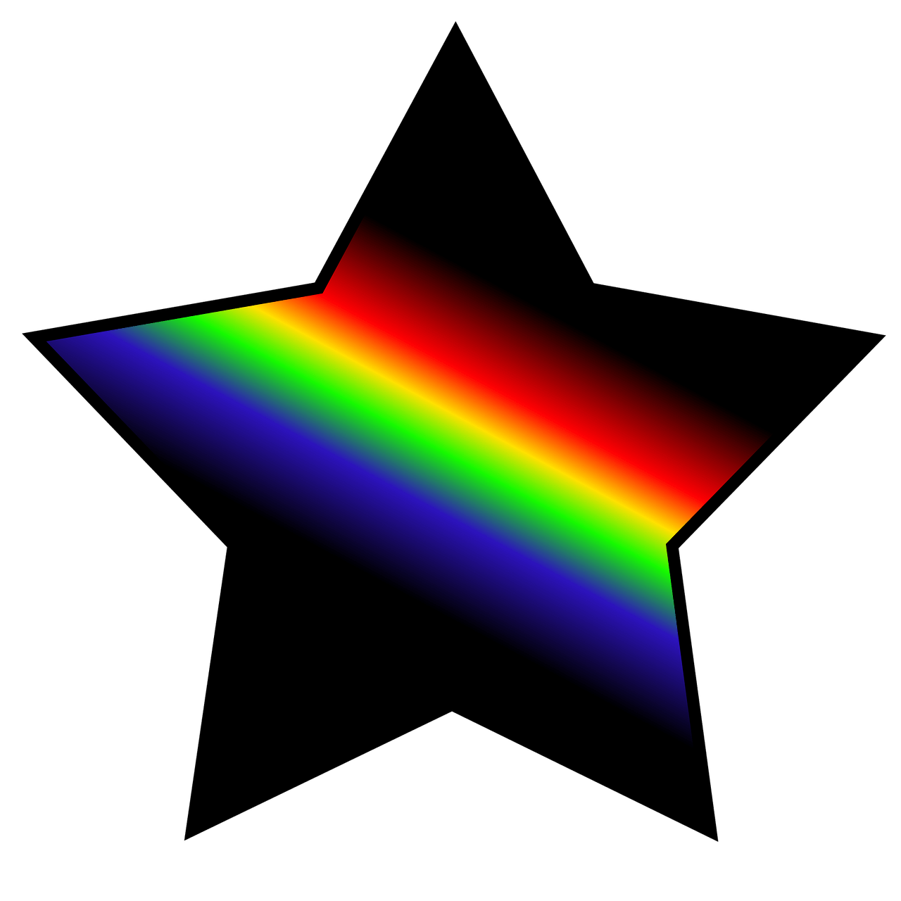 clipart rainbow shooting star
