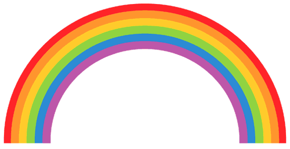 clipart rainbow simple