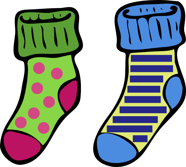 Clipart socks pair. Clip art at clker